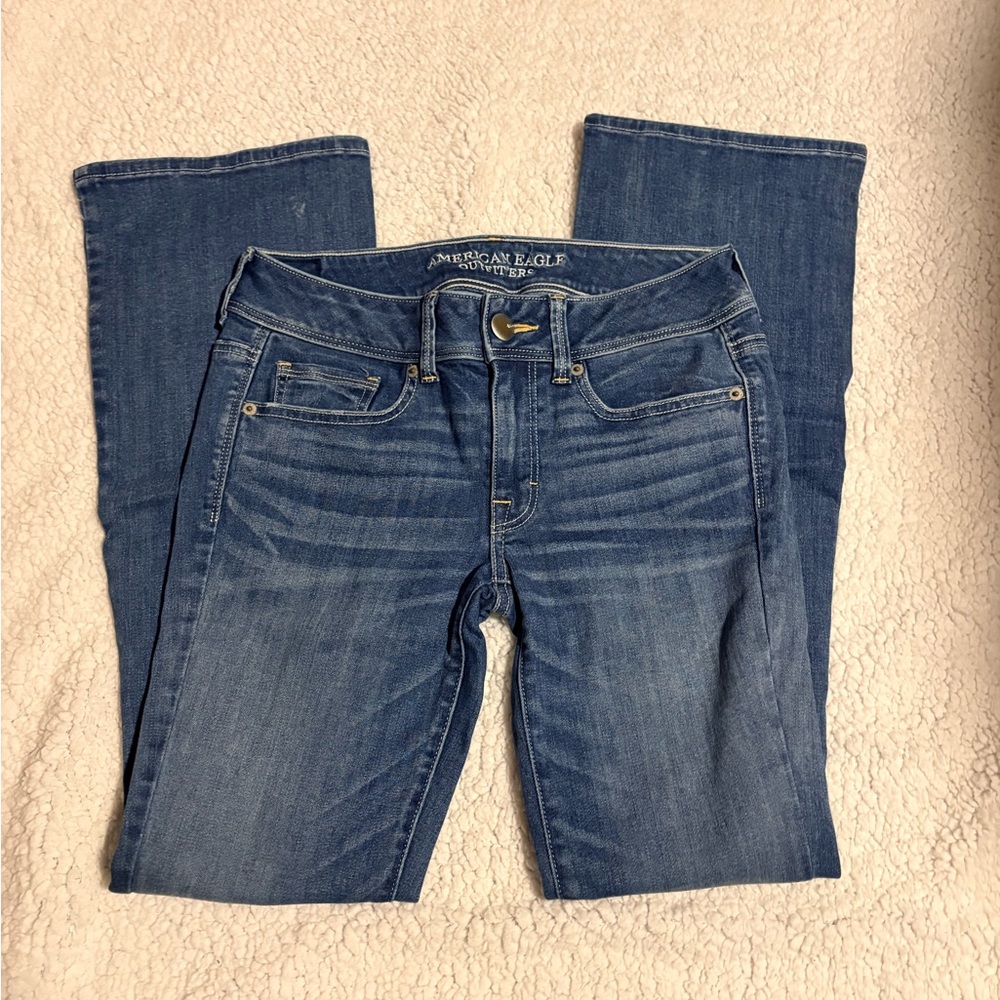 American Eagle Outfitters Women's Classic Blue Boot Cut Jeans